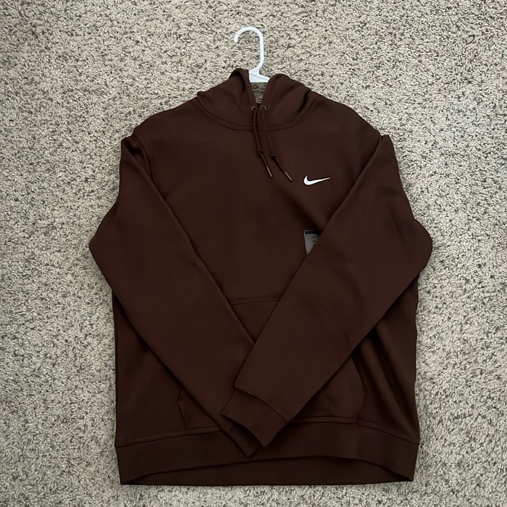 ⭐️ NEW WITH TAGS 🏷️ , NEVER WORN MENS XL BROWN NIKE PULLOVER HOODIE